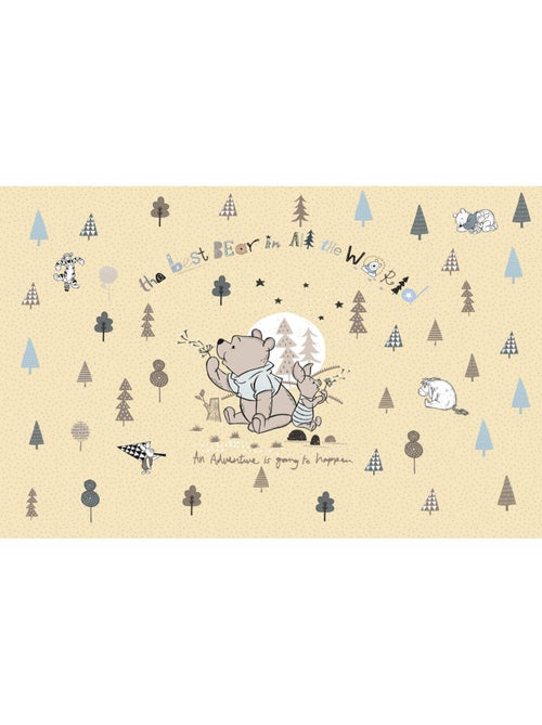Papier peint panoramique - Winnie l'ourson Best Bear - Taille: 400 x 260 cm - Kiabi