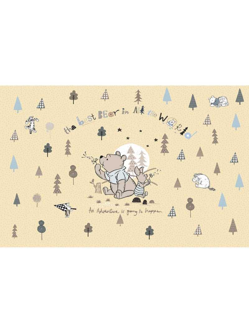 Papier peint panoramique - Winnie l'ourson Best Bear - Taille: 400 x 260 cm Multicolore - Kiabi