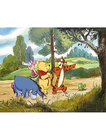 Papier peint panoramique - Winnie l'ourson Expedition - Taille: 250 x 200 cm