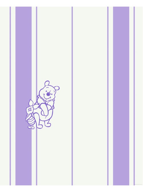 Papier peint panoramique - Winnie l'ourson Gentle - Taille: 200 x 250 cm - Kiabi