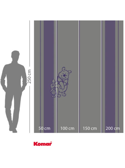 Papier peint panoramique - Winnie l'ourson Gentle - Taille: 200 x 250 cm - Kiabi