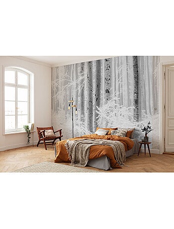 Papier peint panoramique - winter wood - taille: 400 x 280 cm
