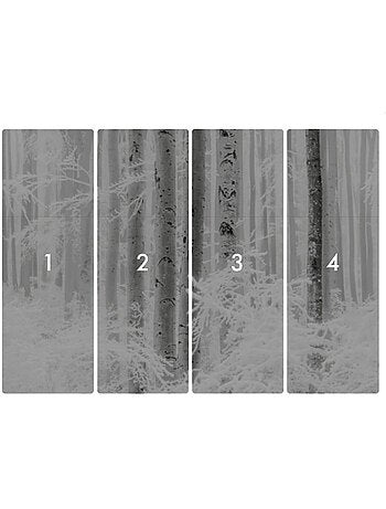 Papier peint panoramique - winter wood - taille: 400 x 280 cm