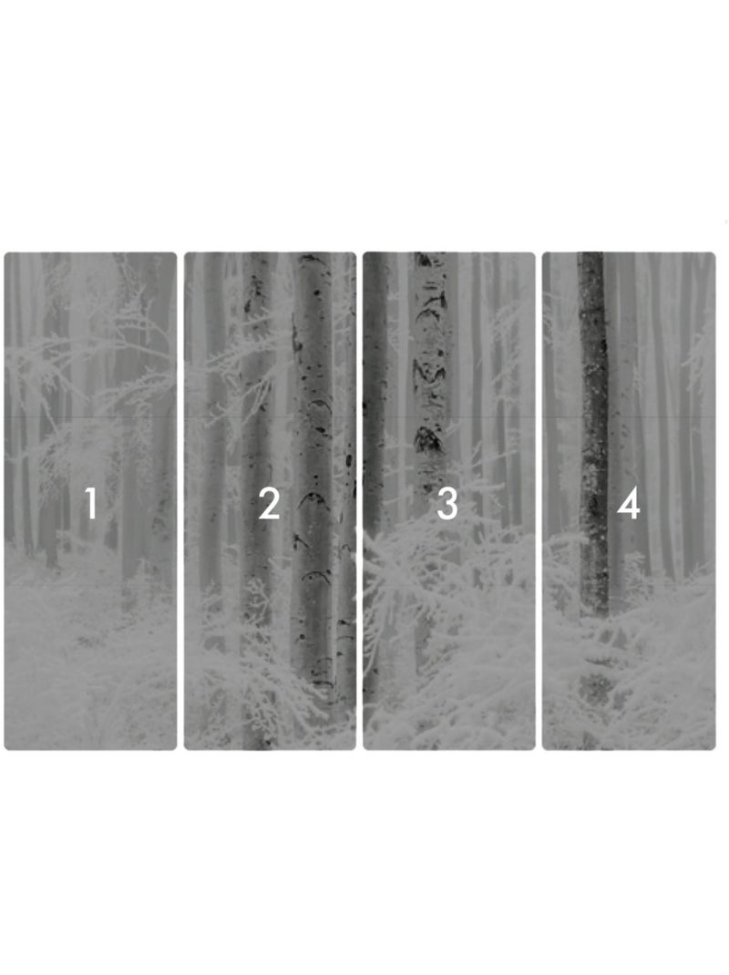Papier peint panoramique - winter wood - taille: 400 x 280 cm Multicolore - Kiabi