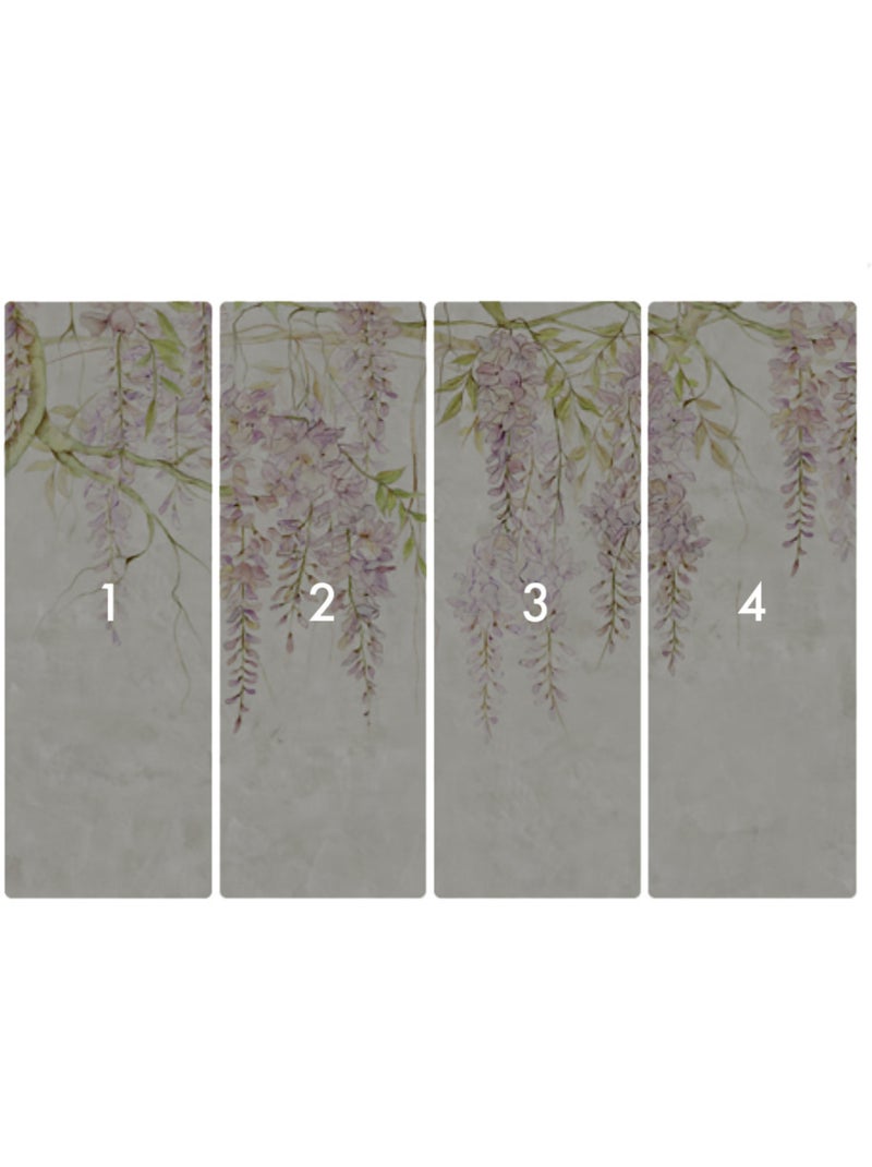 Papier peint panoramique - wisteria - taille: 400 x 280 cm Multicolore - Kiabi