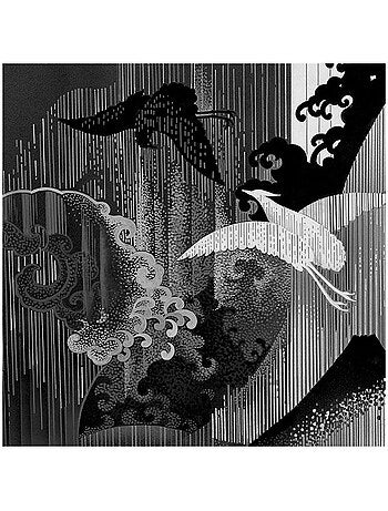 Papier peint panoramique - yin yang - taille: 200 x 280 cm