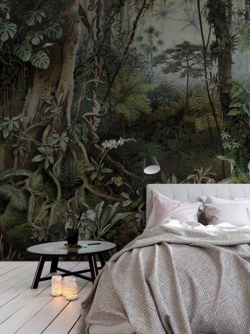 Papier peint panoramique au cœur de la jungle - Kiabi
