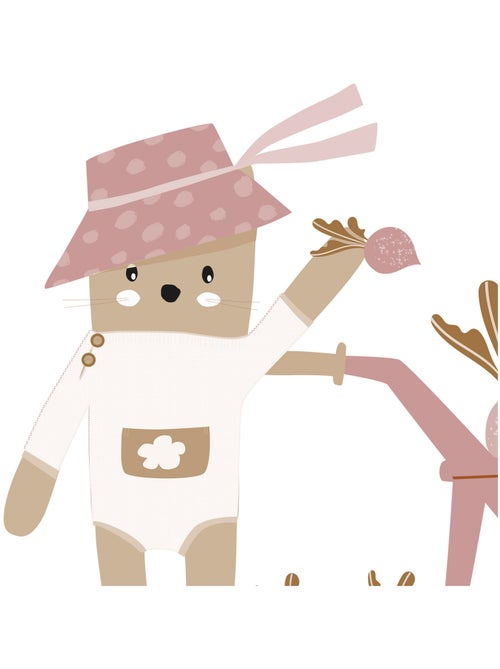 Papier peint panoramique Au Potager - Kiabi