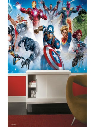 Papier peint panoramique auto-adhésif Avengers MARVEL- 3.2 m x 1.83 m