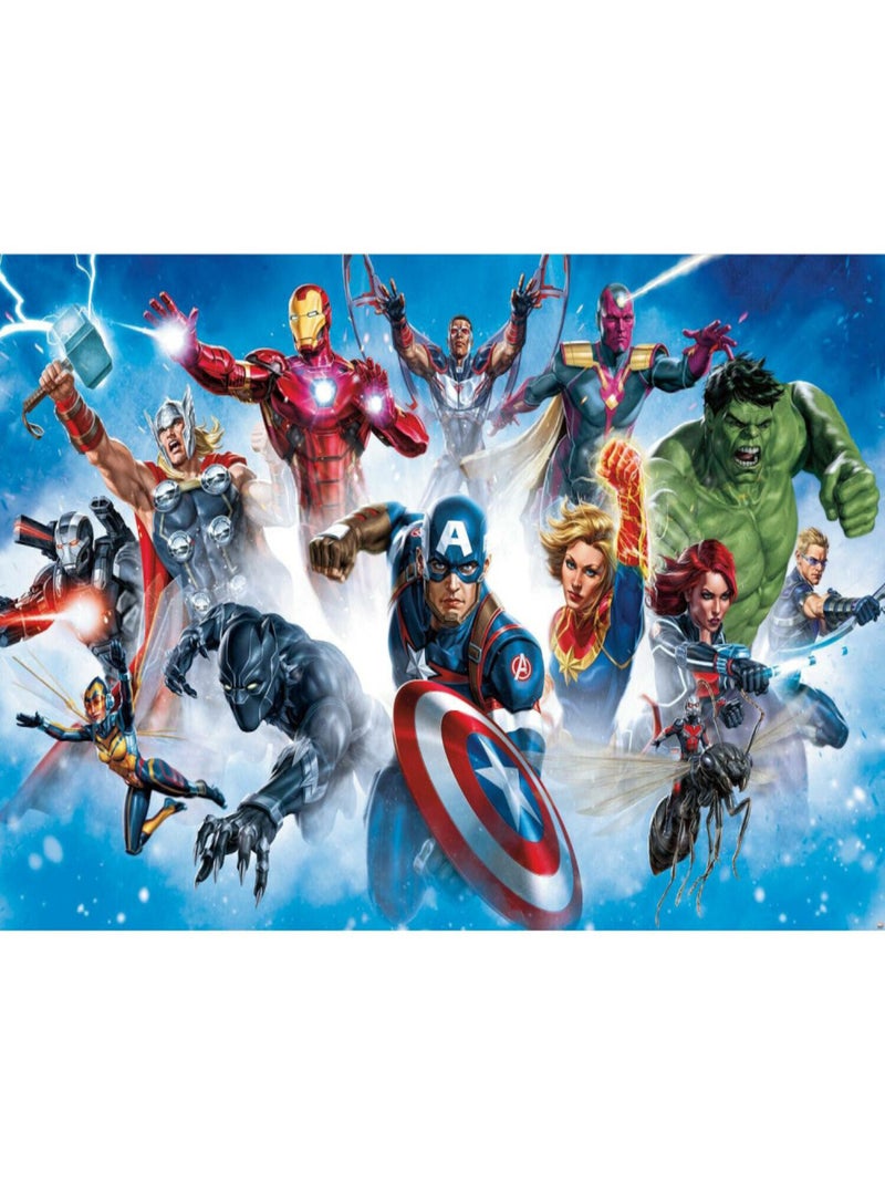 Papier peint panoramique auto-adhésif Avengers MARVEL- 3.2 m x 1.83 m Multicolore - Kiabi
