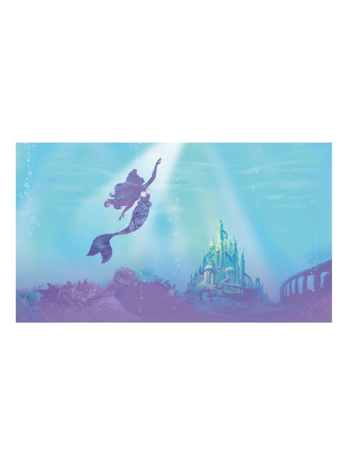 Papier peint panoramique auto-adhésif Disney Ariel La Petite Sirène- 3.2 m x 1.83 m - Kiabi