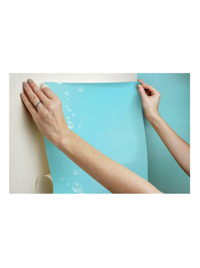 Papier peint panoramique auto-adhésif Disney Ariel La Petite Sirène- 3.2 m x 1.83 m Bleu - Kiabi