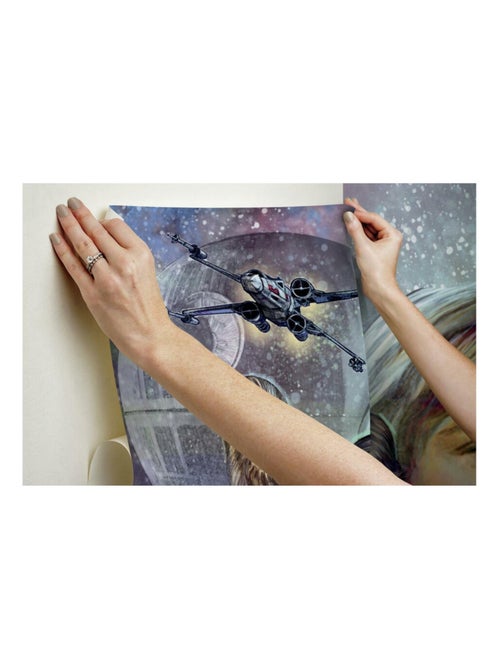 Papier peint panoramique auto-adhésif Disney Star Wars Original Trilogy - 3.2 m x 1.83 m - Kiabi