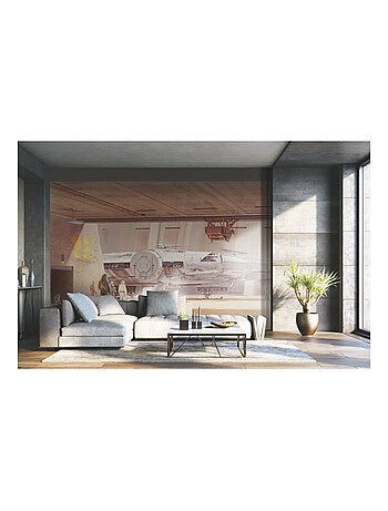 Papier peint panoramique auto-adhésif Star Wars Faucon -3,2 m x 1,83 m