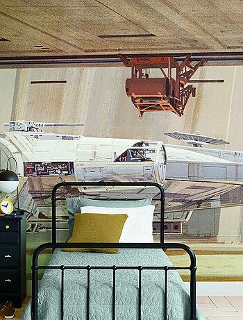 Papier peint panoramique auto-adhésif Star Wars Faucon -3,2 m x 1,83 m
