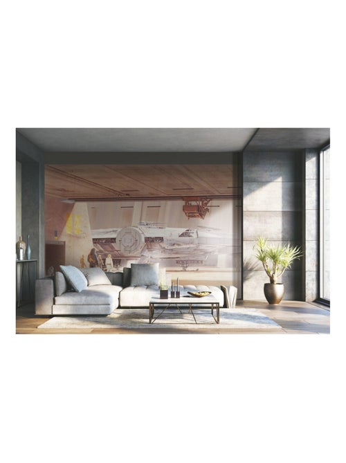 Papier peint panoramique auto-adhésif Star Wars  Faucon -3,2 m x 1,83 m - Kiabi