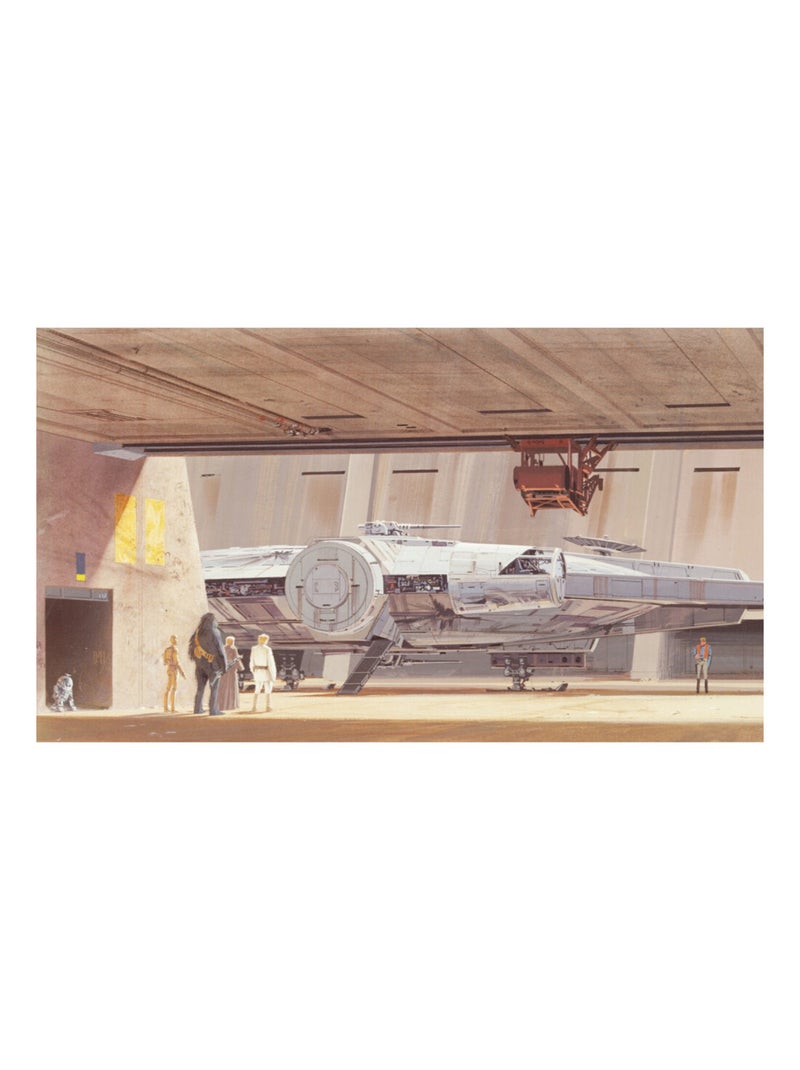 Papier peint panoramique auto-adhésif Star Wars  Faucon -3,2 m x 1,83 m Beige - Kiabi