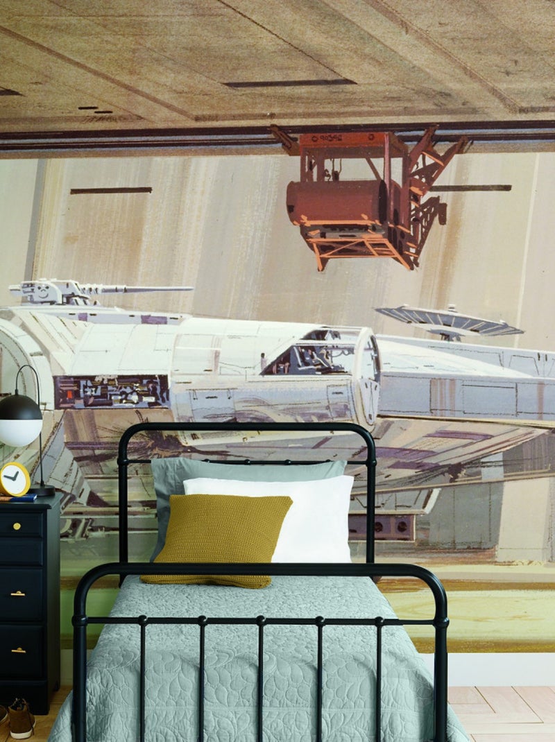 Papier peint panoramique auto-adhésif Star Wars  Faucon -3,2 m x 1,83 m Beige - Kiabi