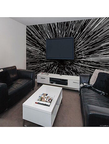 Papier peint panoramique auto-adhésif Star Wars hyper espace Disney - 3.2 m x 1.83 m