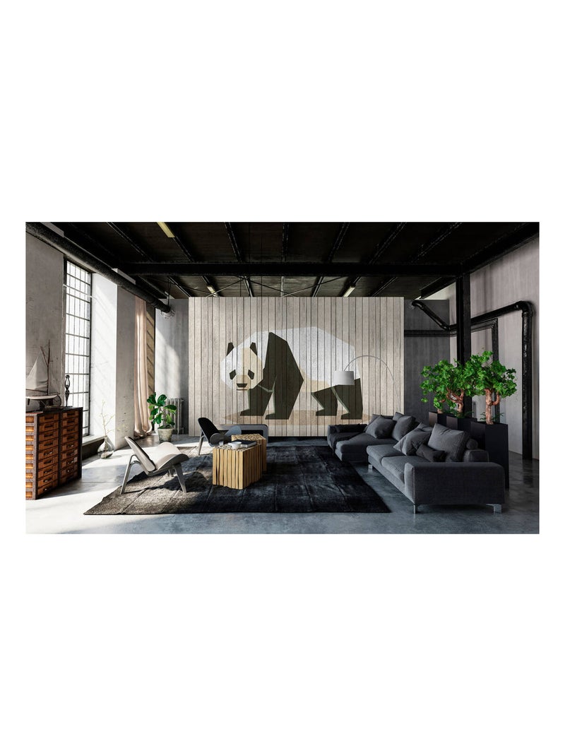 Papier peint panoramique born to be wild Gris - Kiabi