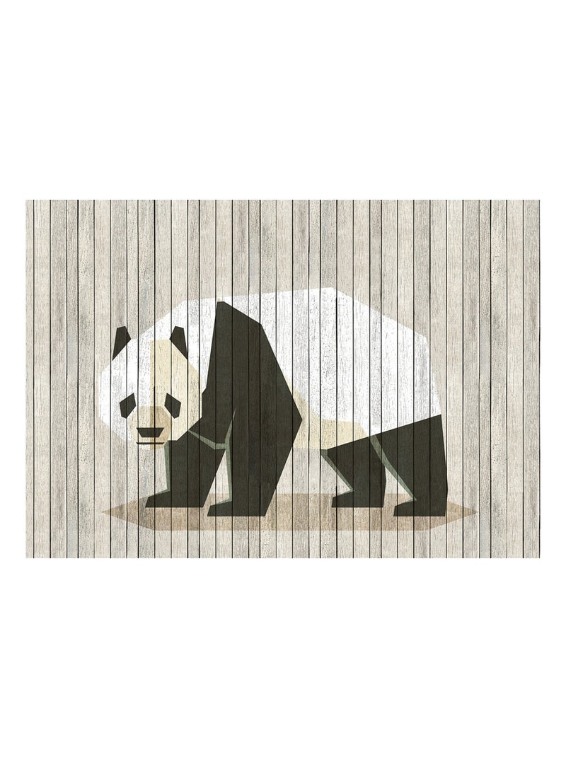 Papier peint panoramique born to be wild Gris - Kiabi