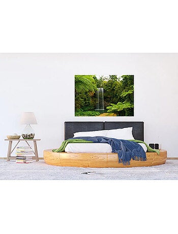 Papier peint panoramique cascade en forêt tropicale 180 x 127 cm