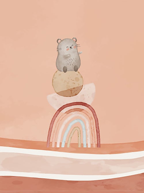 Papier peint panoramique Charlie Wood - Kiabi