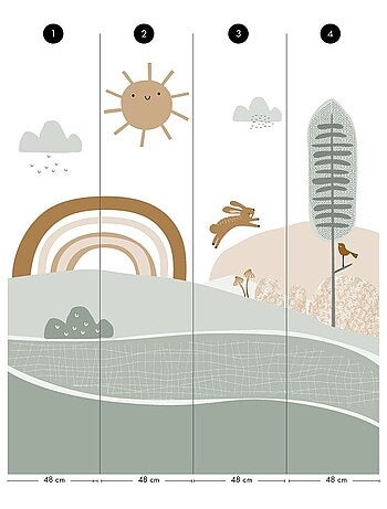 Papier peint panoramique Edgar le renard