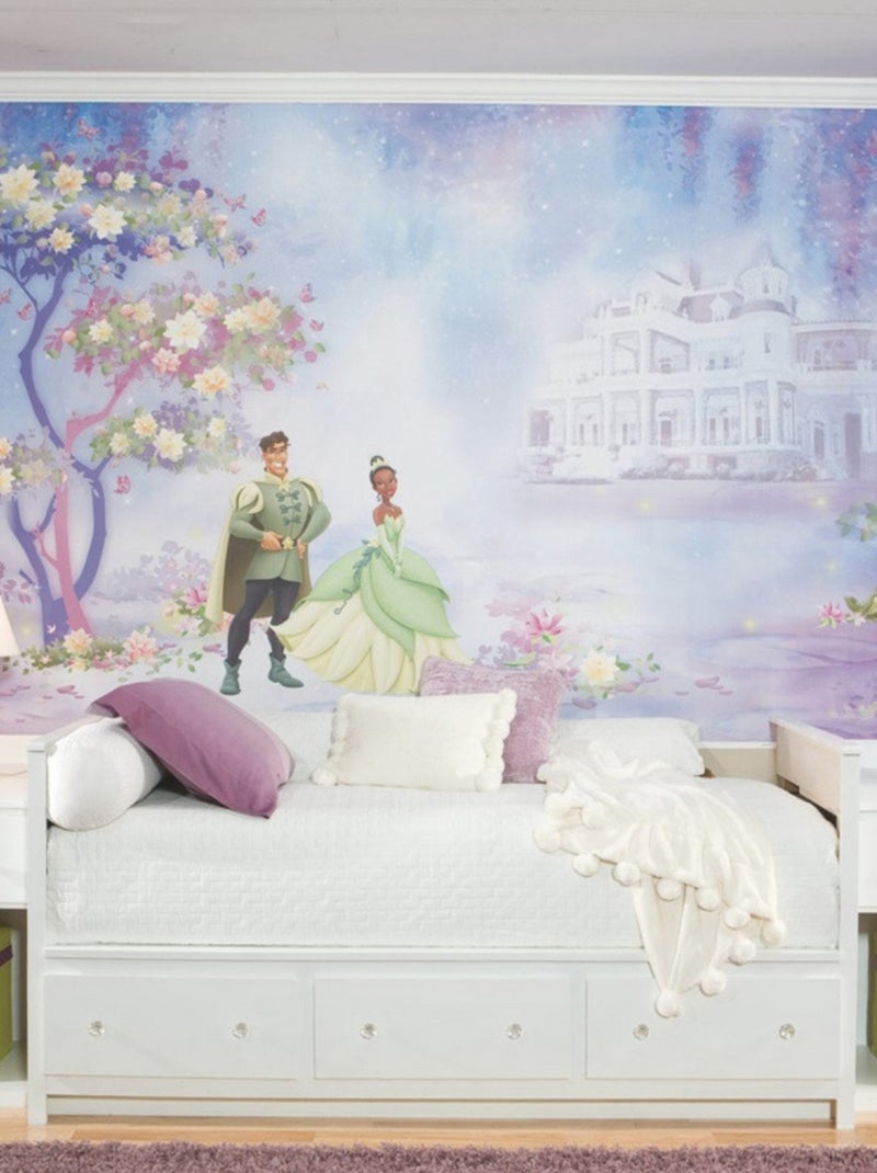 Papier peint panoramique encollé Disney La Princesse et la grenouille - 320 cm x 182,88 cm Multicolore - Kiabi
