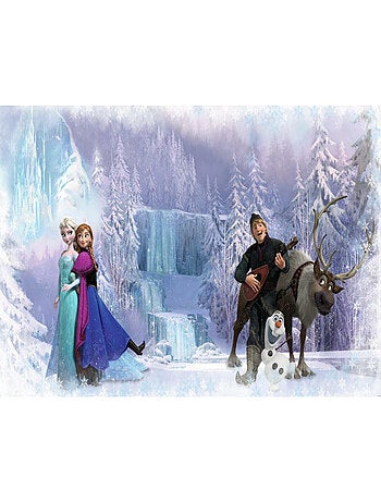 Papier peint panoramique encollé Disney La Reine des neiges - Dans la glace - 320 cm x 182,88 cm