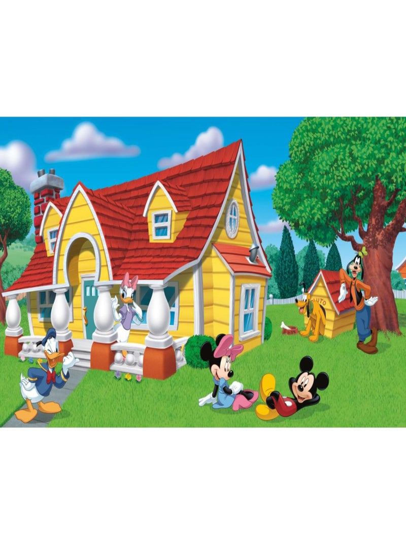 Papier peint panoramique encollé Disney Mickey et ses amis - 320 cm x 182,88 cm Multicolore - Kiabi