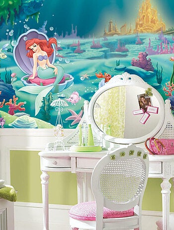 Papier peint panoramique encollé Disney Princesse Ariel la petite sirène - 320 cm x 182,88 cm