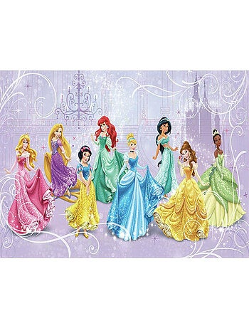 Papier peint panoramique encollé Disney Princesses Royales - 320 cm x 182,88 cm