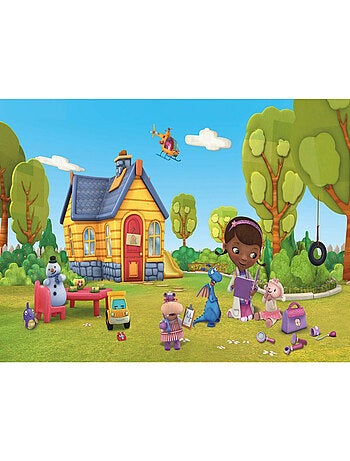 Papier peint panoramique encollé Docteur la peluche - 320 cm x 182,88 cm