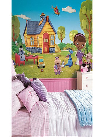 Papier peint panoramique encollé Docteur la peluche - 320 cm x 182,88 cm