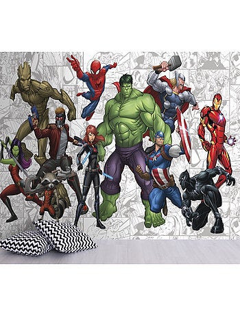 Papier peint Panoramique encollé Heros Marvel 320X182 CM
