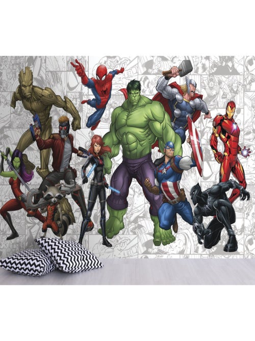 Papier peint Panoramique encollé Heros Marvel 320X182 CM - Kiabi