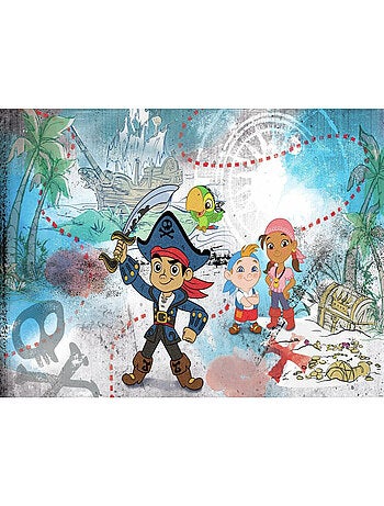 Papier peint panoramique encollé Jake et les pirates DISNEY - 320 cm, 182,88 cm