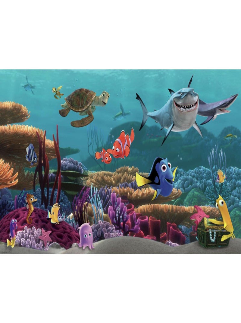 Papier Peint Panoramique Encollé Le monde de Nemo de Disney - 320 cm x 182,88 cm Multicolore - Kiabi