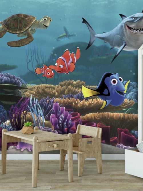 Papier Peint Panoramique Encollé Le monde de Nemo de Disney - 320 cm x 182,88 cm - Kiabi
