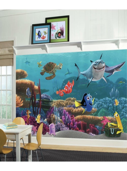 Papier Peint Panoramique Encollé Le monde de Nemo de Disney - 320 cm x 182,88 cm - Kiabi