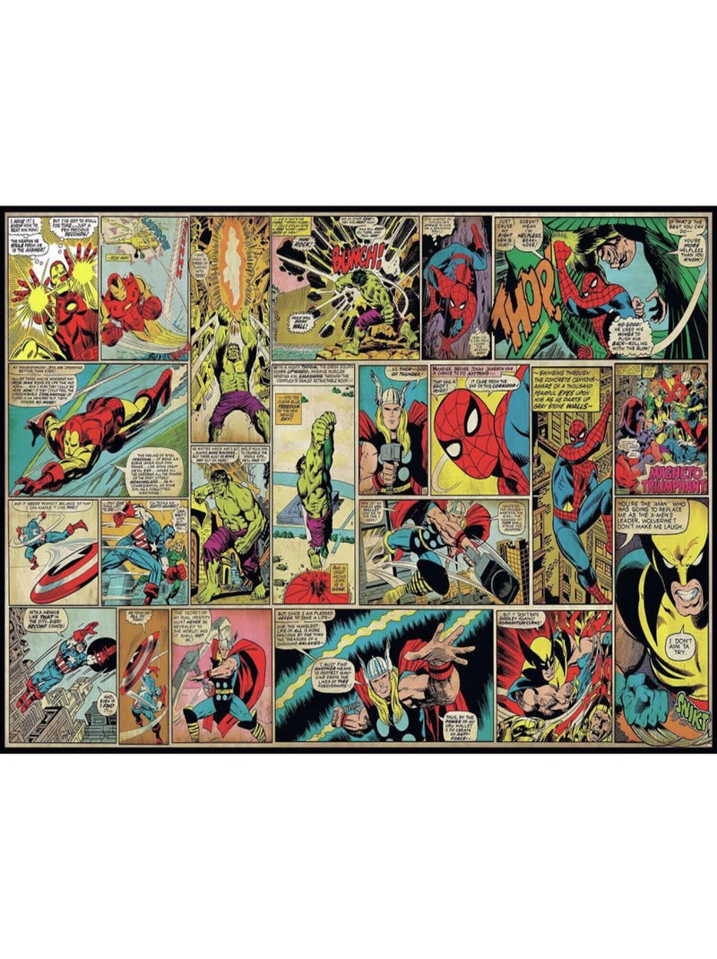 Papier peint panoramique encollé Marvel Classics - 320 cm x 182,88 cm Multicolore - Kiabi