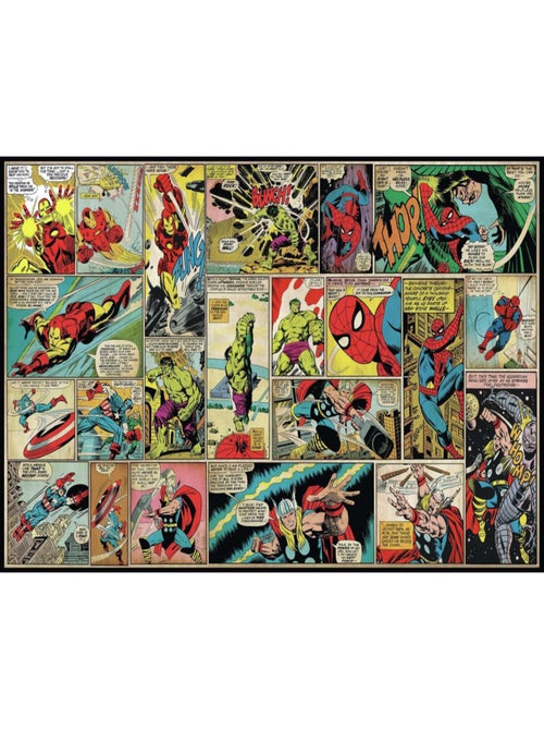 Papier peint panoramique encollé Marvel comics - 320 cm x 182.88 cm - Kiabi