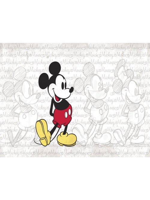 Papier peint Panoramique Encollé Mickey Classic Disney 320X182 CM - Kiabi