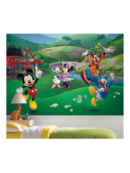 Papier peint Panoramique encollé Mickey et ses Amis Disney 320X182 CM - Kiabi