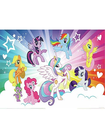 Papier peint panoramique encollé My Little Pony nuage - 320 cm x 82,88 cm