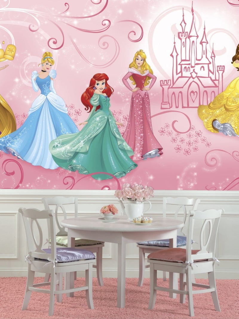 Papier peint Panoramique Encollé Princesses Disney 320X182 CM Multicolore - Kiabi