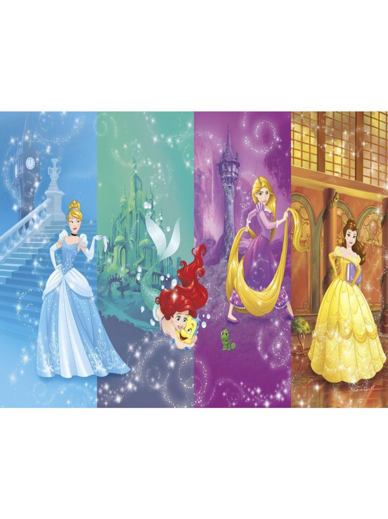 Papier peint Panoramique encollé Princesses Disney 320X182 CM Multicolore - Kiabi
