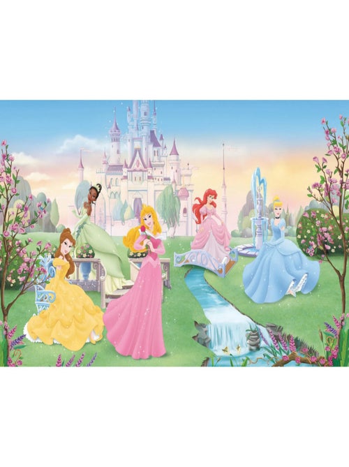 Papier peint panoramique encollé Princesses Disney qui dansent - 320 cm x 182,88 cm - Kiabi