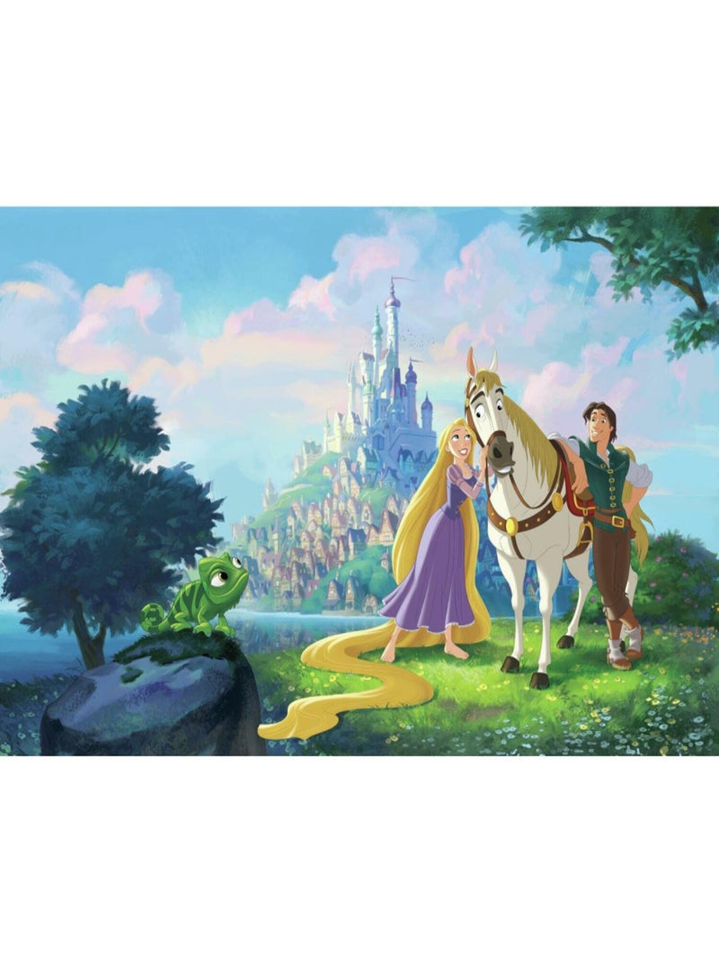 Papier peint panoramique encollé Raiponce - 320 cm x 182,88 cm Multicolore - Kiabi